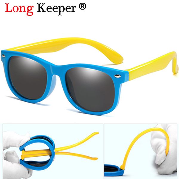 LongKeeper TR90 Kinder Polarisierte Sonnenbrille Jungen Mädchen Baby Kleinkind Sonnenbrille Silikon Sicherheit UV400 Brillen Kinder Shades Gafas 220705