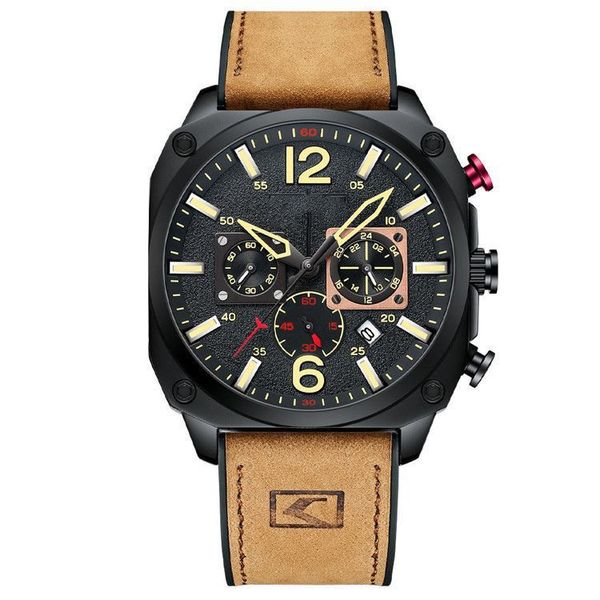 

watch gold mensiced watches men grade marine dial automatic galaxy sea wolf steel watchl1, Slivery;brown