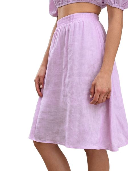 

solid high waist skirt x2g4#, Black