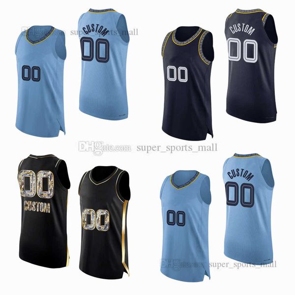 

custom authentic player version stitched basketball jerseys 12 ja morant 4 steven 14 danny adams green 13 jaren jackson 8 ziaire williams cl, Black;red