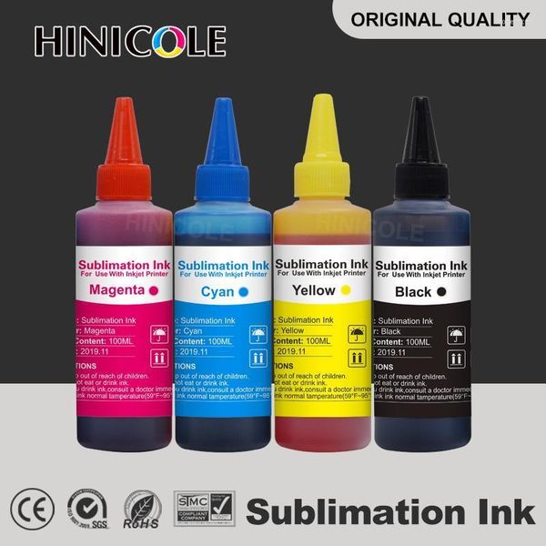 Kit di ricarica inchiostro Hinicole 400ML Sublimazione universale per stampante a getto d'inchiostro Trasferimento a caldo 4 coloriKit di inchiostroInchiostro Roge22