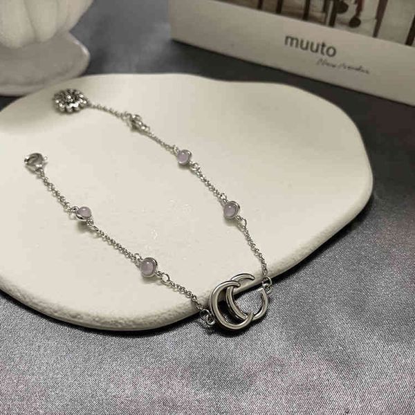 

chain bracelet handmade old letter daisy flower pink beins women's bracelet gift bracelet for girlfriends, Black