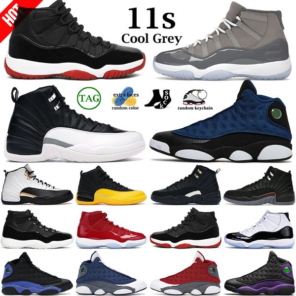 

boots 11 12 13 men women basketball shoes cool grey jubilee playoffs royalty taxi brave blue del sol playground reverse he got game 11s 12s, Black
