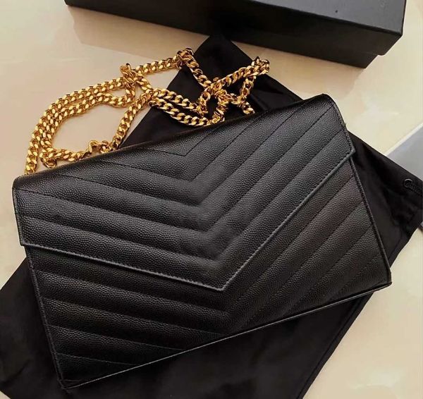 

2021 woman bag handbag purse genuine leather women messenger cross body chain clutch shoulder bags wallet delivery