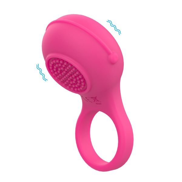 

50% off discount new silicone vibration lock ring husband and wife share products toys masturbator, White