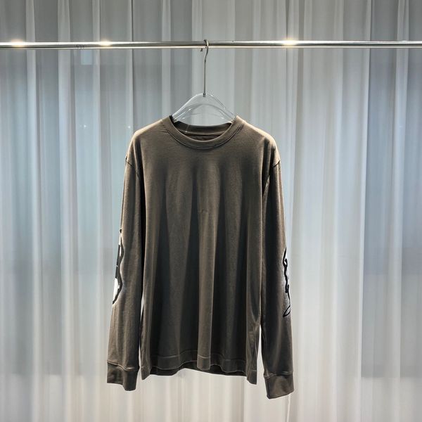 

early spring 2021 color block letter logo short sleeve tee double strand fine cotton fabric black and white sweatshirts 6e0, Black;brown