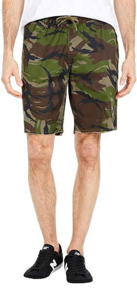 

men's weekend elastic short a374#, White;black