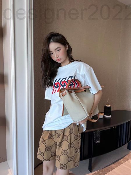 

women's t-shirt designer shenzhen nanyou ~ color contrast letter printing pullover round neck short sleeve t-shirt for men and women 1c, White