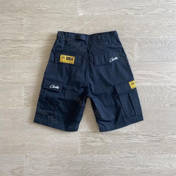 

cort men shorts designer street style pants printed letter heavy bottoms trendy fashion2341, Black