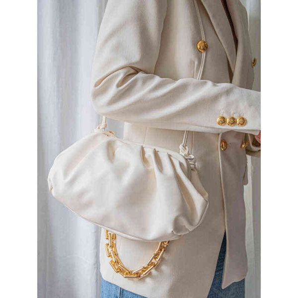 

luxury womens bottegass handbags venetas chain cloud high sense fashion underarm leather shoulder wrinkled dumpling handbag podu
