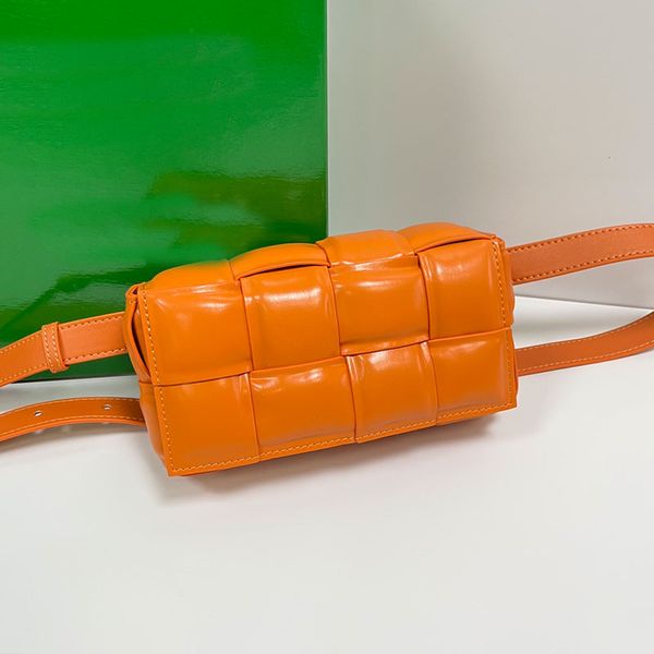 

cassette waist bag crossbody chest handbag weave handbag check shoulder bags genuine leather purse plaid women flap wallet fashion letter