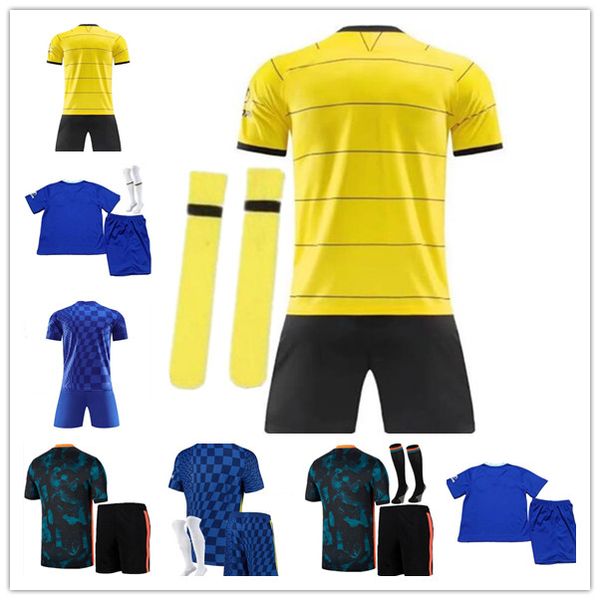 

cfc soccer jersey lukaku ziyech pulisic mount kante havertz werner abraham chilwell giroud klaassen 2021 2022 2023 football shirts 21 22 23, Black;yellow
