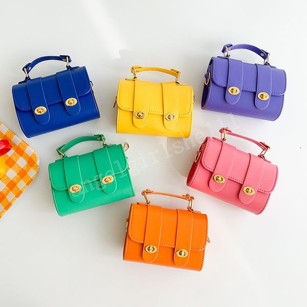 

kids leather purses and handbags candy girl mini crossbody bag cute baby coin pouch children satchels tote gift, White