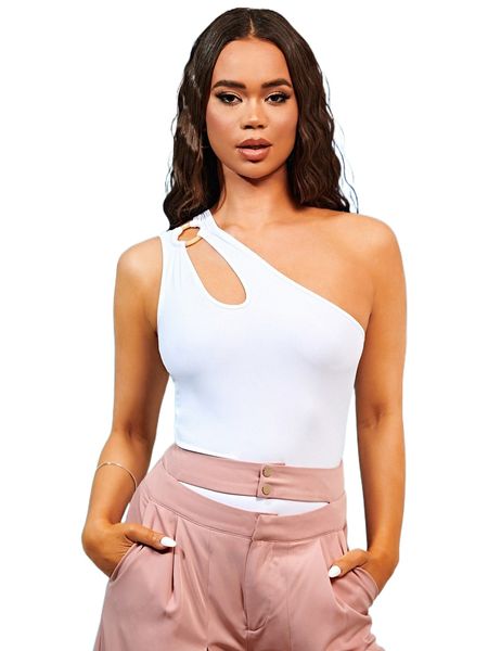 

o-ring cut out one shoulder x5to#, White