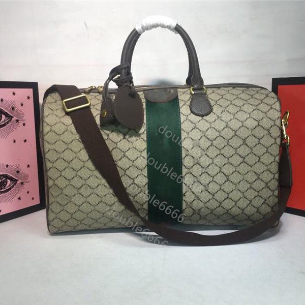 

designer luxury medium carry on duffel bag in beige boston 547953 travel bags size: 44*27*24cm