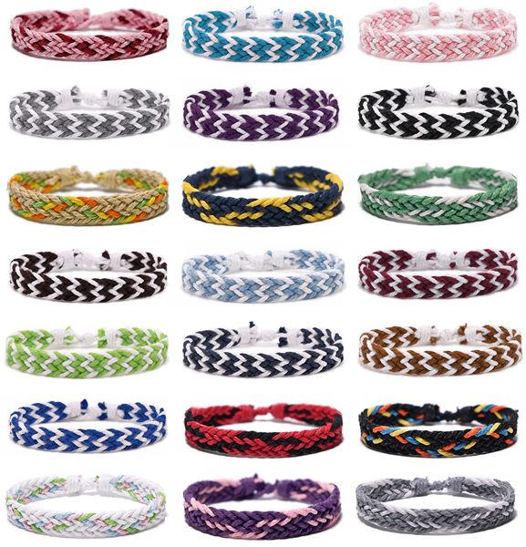 

charm bracelets handmade braided woven friendship for women mens boho surfer fashion cool wrist bracelet boys colorf cord adjustable amgip, Golden;silver