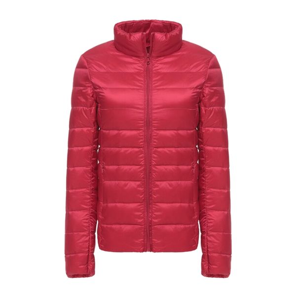

7xl women 90% white duck down coats 4xl 5xl womens ultra light duck down jackets autumn winter warm stand collar hiking coats 220801, Black