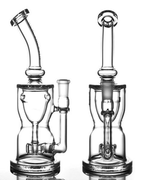 Facebook Sıcak Kız Hediye Hakkası Süper Kalın Torus Cam Bongs Recycler Sigara Su Boru Bongs Fab Yumurta Dab Teçhizatları S 14.4 MM DERKİ