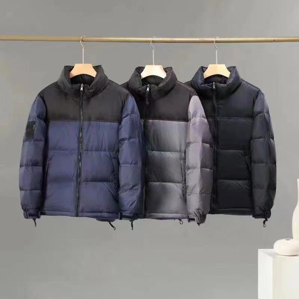 

jacket down coat winter puffer jackets mens coats parka men parkas embroidery zippers overcoat windbreak outerwear windbreakers windbreaker, Black