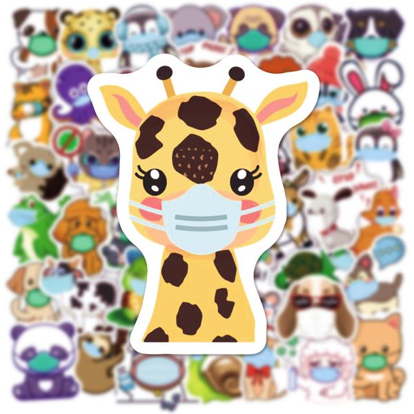 50 шт. Склейки для скейтборда Cat Dog Giraffe Panda для детского скрапбукинга карандашо