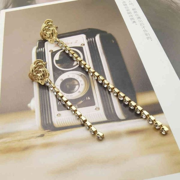 

new fashion trend jewelry luxury quality designer wholesale fan jia tassel women's earrings, Silver
