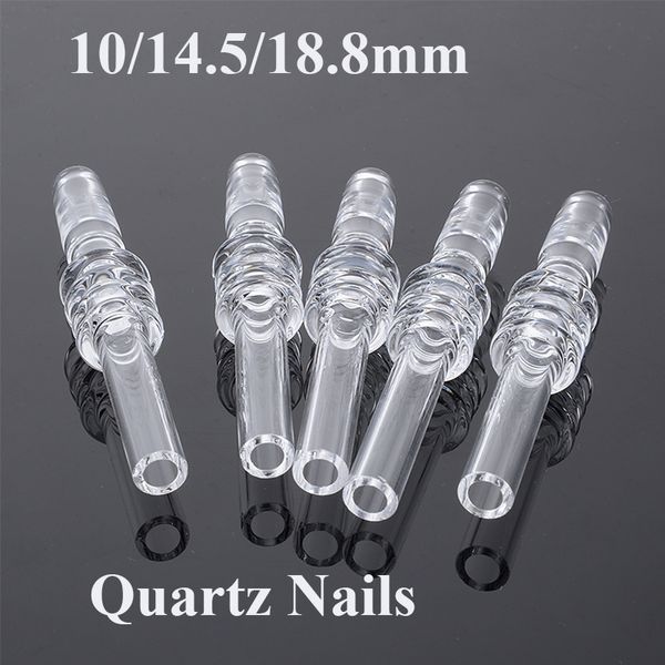 Chiodo con punta al quarzo al 100% con accessori per fumatori con giunto maschio da 10 mm 14 mm 18 mm per kit di antipasti Mini Nector Chiodi con punta GQB19