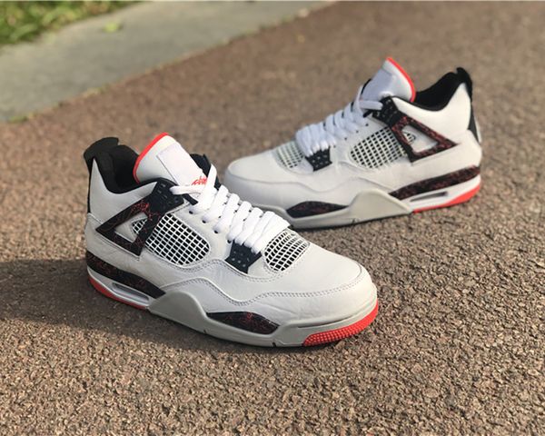 

shoes pale citron men woman jumpman 4s white black bright crimson outdoor