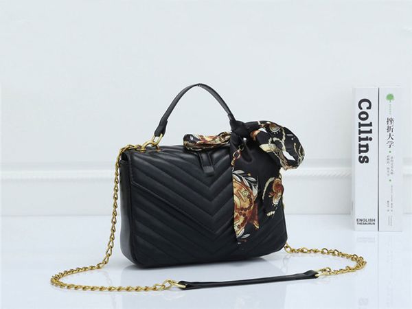 

2022 luxury fashion crossbody bag famous classical designer messenger lady cross body bags handbag female tote satchel purse black gold silv