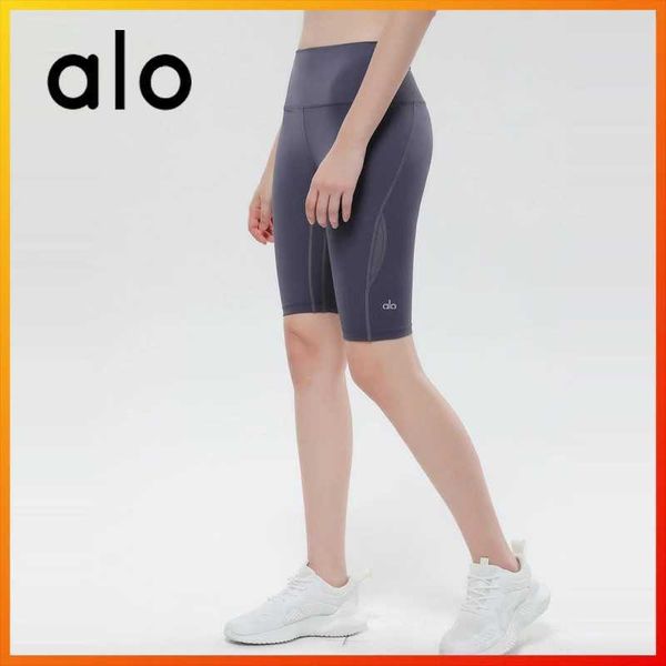 

alo yoga summer women's shorts fitness running cycling sports shorts four-color five-point short breathable high waist fashion