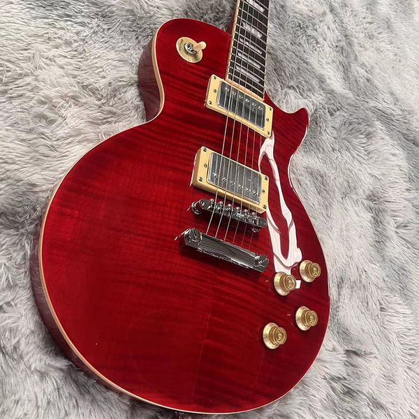 

famous electric guitar exquisite tiger skin professional level wood moving tone