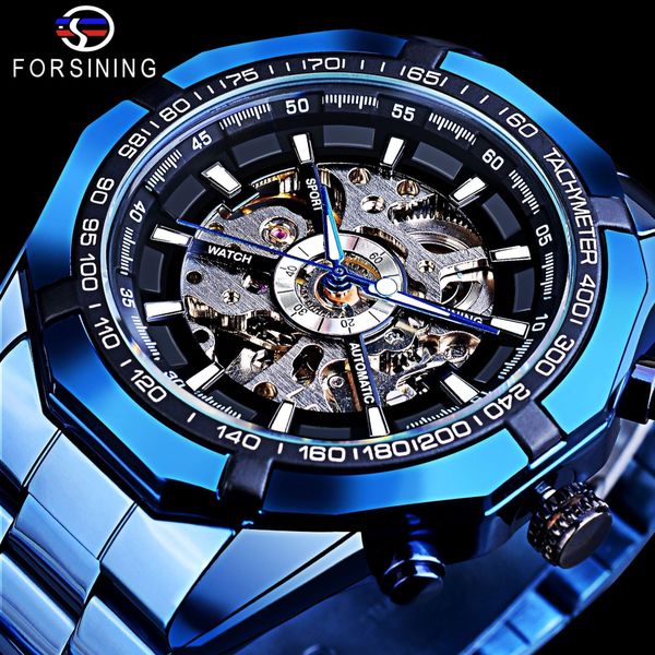 

high-end men's fashion designer watch gold color sports business automatic mechanical watch, Slivery;brown
