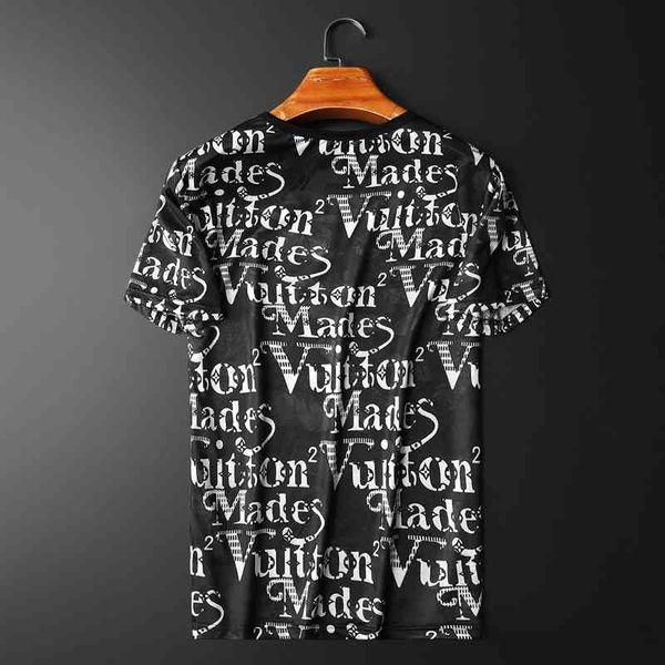 

men's fashion personality trend new short-sleeved brand wholesale thin short sleeve t-shirt summer loose clothes half label, White;black