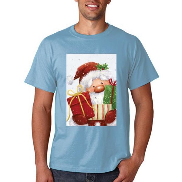Camisetas masculinas Ano Feliz Natal Tees para mulheres Férias Feminino Casual Trend Lovely Roupas fofas Camiseta Lady Tops Graphic T-Shirtmen