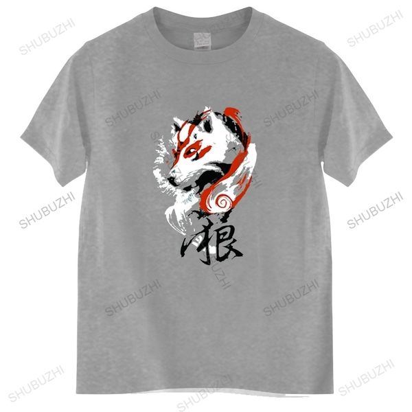 Amaterasu-Okami Azione giapponese Avventura Videogioco Cultura giapponese Sumi-e T-shirt Novità Lupo Taglia EU Abbigliamento di grande design 220809