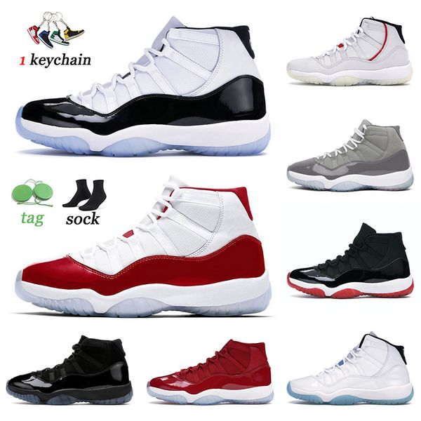 

jumpman 11 sports high basketball shoes concord cherry gamma blue legend win like 96 bred cool grey platinum tint bred mens women 11s sneake