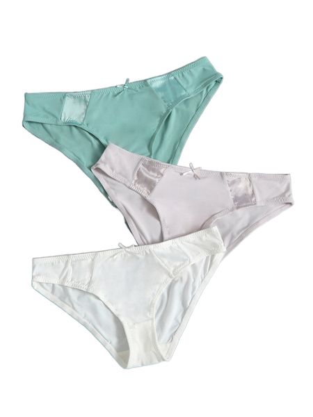 

3pack bow front panty set z8fa#, Black;red