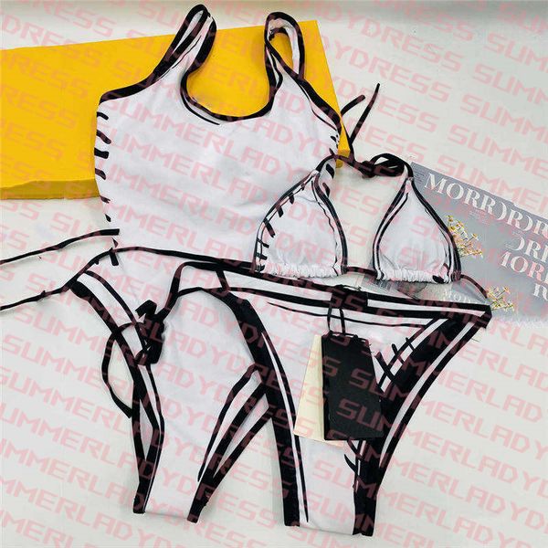 

letter padded one piece swimwear quick dry tight swimsuit spring bathing suit printed backless bikini, White;black