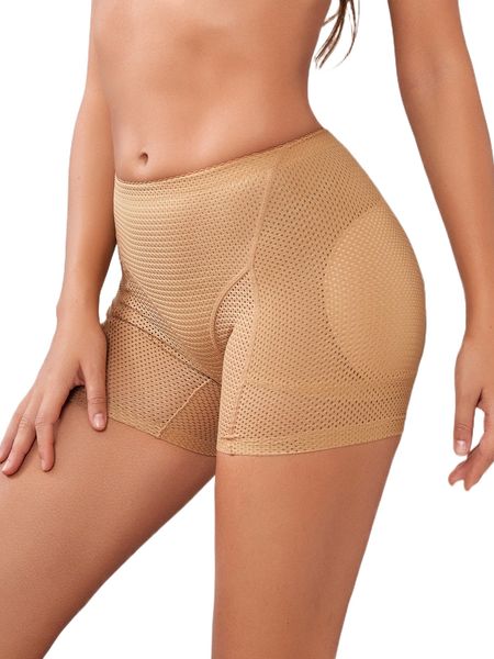 

padded shapewear shorts t7a1#, Black;red
