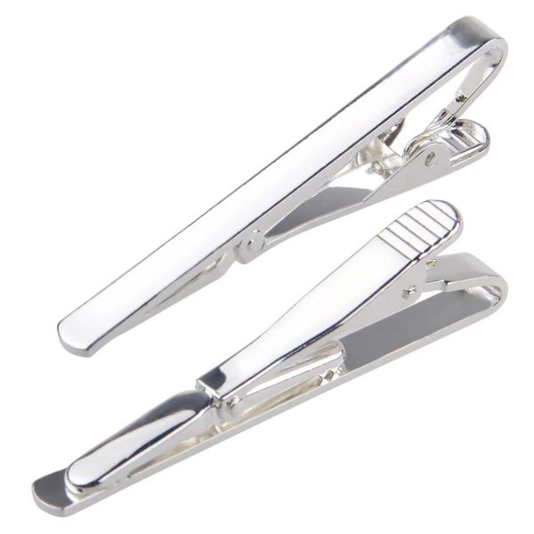 

simple tie clips business suits shirt necktie tie bar clasps silver fashion jewelry for men will and sandy drop ship b0726g02, Black;gray
