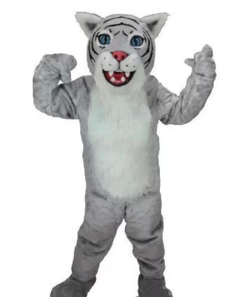 Gato selvagem Mascote Bobcat Wildcat Cub Mascot Traje Fantasia Vestido Personalizado Fantasia Traje Tema Mascotte Carnaval Traje Kits