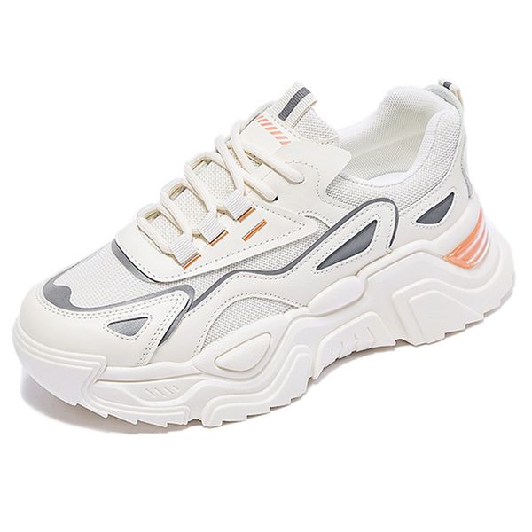 

sneakers pasangan wanita pria musim semi musim panas musim gugur sepatu olahraga kasual jaring bersol tebal populer sepatu ayah 220614, Black