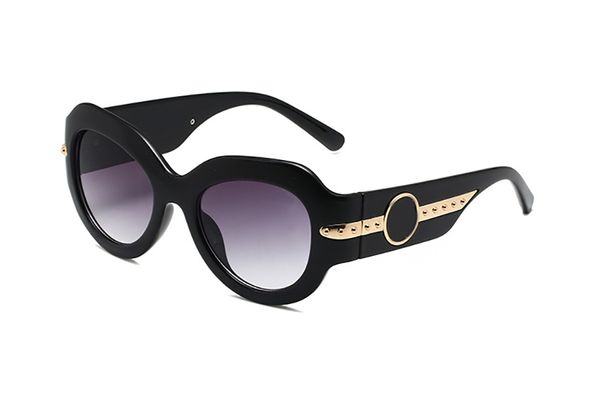 

Luxury fashion designer big frame Sunglasses mens side letter oval polarized Sunglass womens Polaroid high quality gafas de sol mujer eyeglasses glasses with box