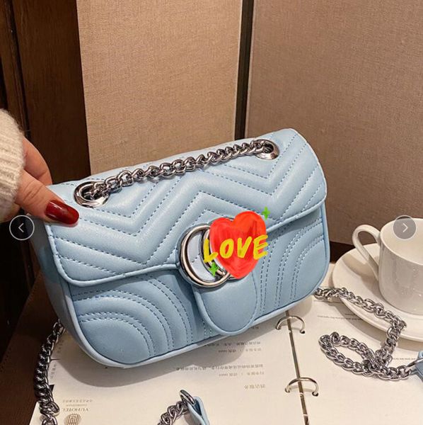 Heißer Verkauf Mode Silber 2G Liebe Herz Frauen Taschen Umhängetaschen Handtasche Abend Reisetasche mit Staubbeutel Karte Top Leder Liebhaber Mädchen Schönes Geschenk G121