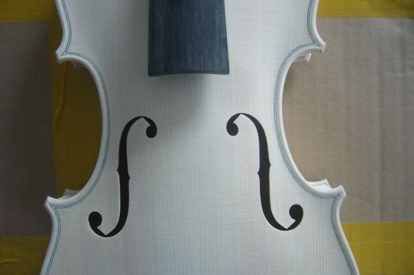 

new unvarnished white violin copy of amati model 1566 , violin parts