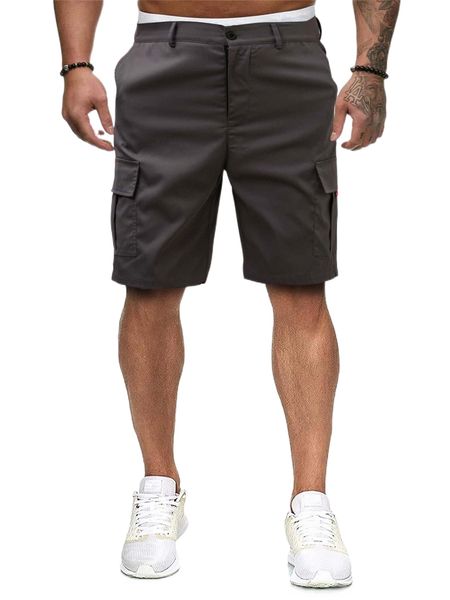 

men solid flap pocket shorts p5kv#, White;black