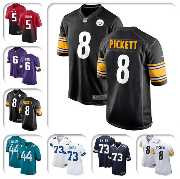 

2022 New Draft Jersey Mens Women Youth Kids Kenny Pickett Tyler Drake Smith Lewis London Cine Dalvin Cook order american football jerseys, Colour