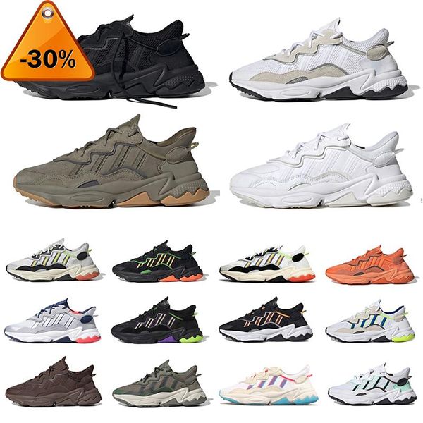 

trace cargo ozweego mens running shoes pale nude crystal white black bright cyan pusha t mesh leather women men trainers sports sneakers