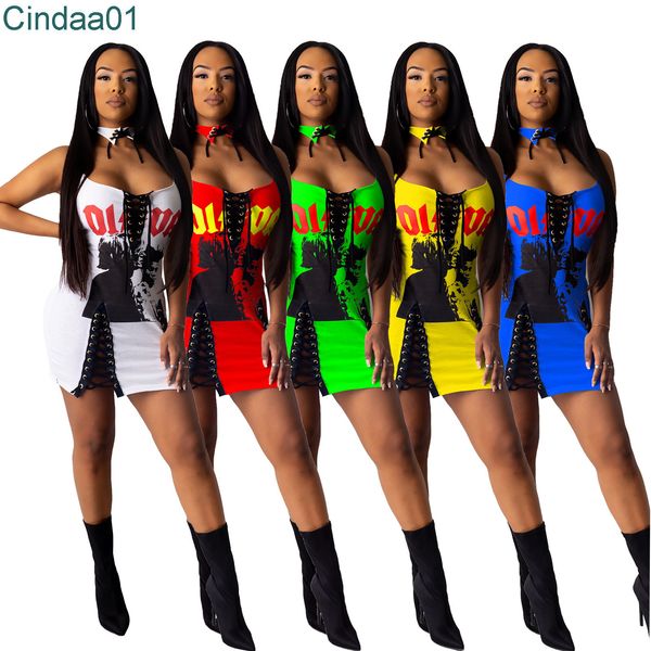 

summer women's clothing dress fashion printed skirt casual bandage tights dresses nightclub wear, Black;gray