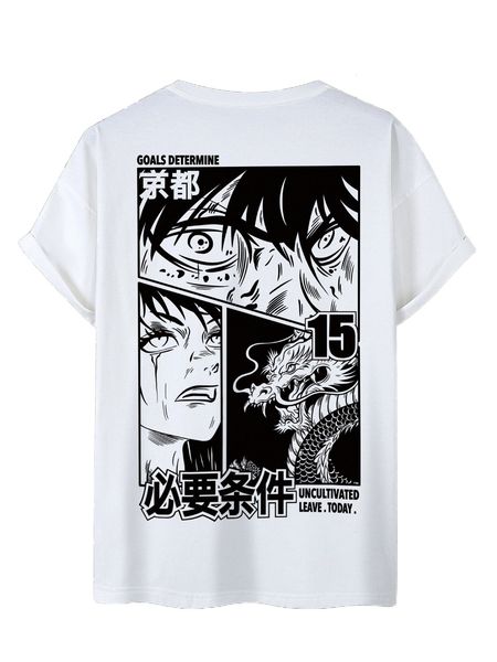 

men comics and letter graphic tee d3zb#, White;black