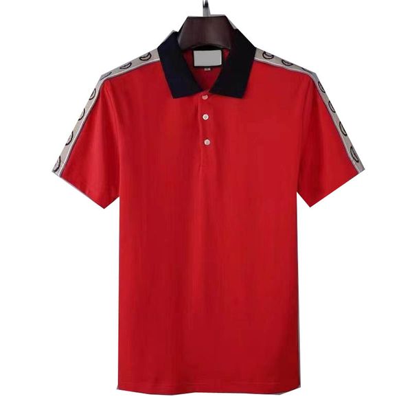 Mens Polos T Shirts Men Polo Golf Summer camisa de bordado camisetas camisetas de tendência de rua High Street
